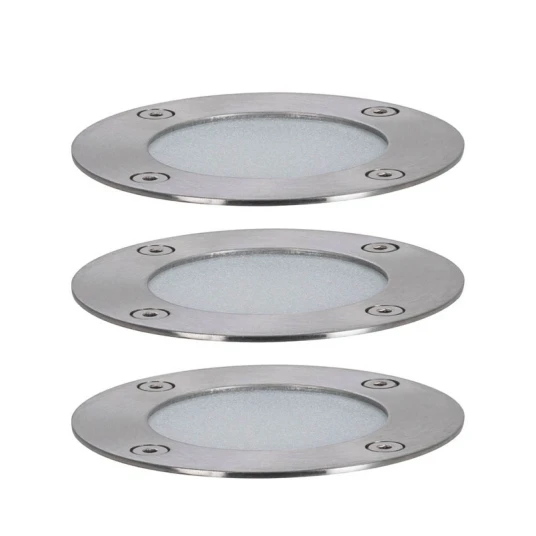 Paulmann - Plug & Shine 3 LED Nedgravnings Spot Smart Home ZigBee RGBW IP67 Silver Paulma