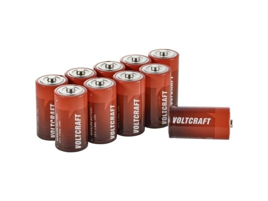 Voltcraft C Batteri R14 Industrial Lr14 Alkali Mangan 1.5 V 8000 Mah 10 Stk Voltcraft C Batteri R14 Industrial Lr14 Alkali Mangan 1.5 V 8000 Mah 10 Stk