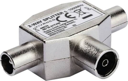 Vivanco Vvanshild2m1f Hunkjønn Hankjønn 90° 5 1000 Mhz Hvit 1 Stykker
