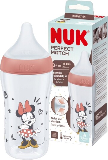 Nuk Perfect Smokkeflaske 260ml 3+mnd Minnie Mouse Nuk Perfect Smokkeflaske 260ml 3+mnd Minnie Mouse