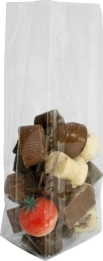 Cellofanpose 100 X 60 X 280 Mm Flat Film Cellofan Filmtykkelse: 40 Μm Transparent Pakke A 1000 S