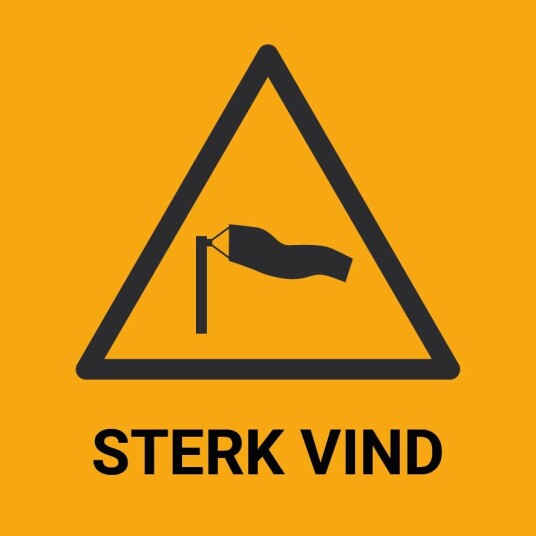 Sterk vind – ISO 7010