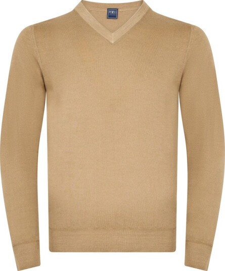 Fedeli Herre Strikkevarer Beige S,
