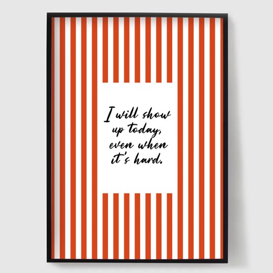 Namly Design Personalisert Plakat Striper og Sitater POSTERTTYYIF