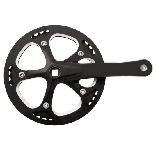 Pioneer Kranksett 46T Svart med kjedeskjerm 170 mm