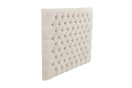 Sengegavl Estelle 105 cm Fløyel Beige