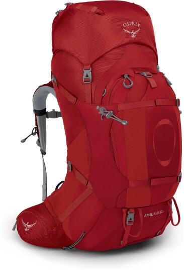 Osprey Ariel Plus 60 Carnelian Red