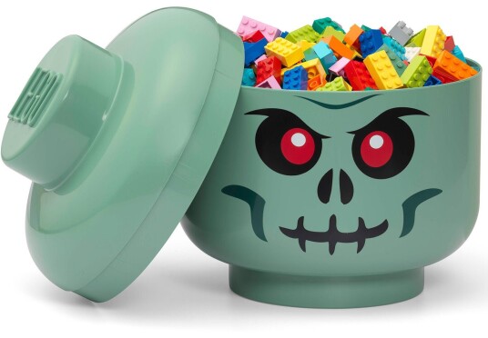 LEGO Oppbevaring Hode Skjelett Large Grønn LEGO Oppbevaring Hode Skjelett Large Grønn
