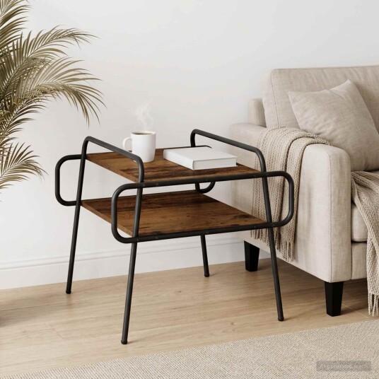 vidaXL Kaffebord Gammelt tre 50 x 50 x 51 cm Konstruert tre