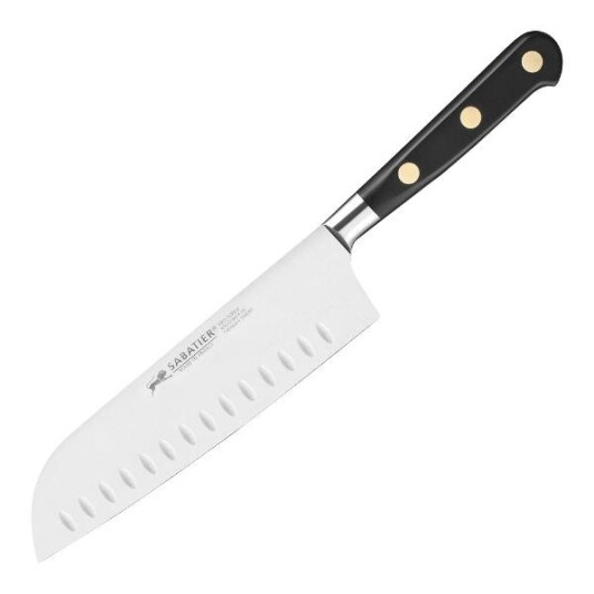 Lion Sabatier  Ideal santokukniv 18 cm stål/svart
