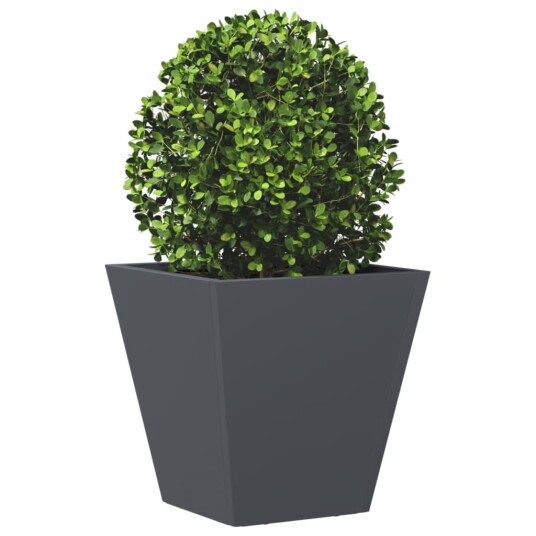 vidaXL Plantekasse antrasitt 30x30x30 cm stål