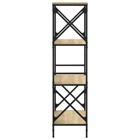 Bokhylle 4 etasjer sonoma eik 59x35x132 cm konstruert tre 8721012194007