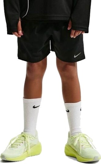 Nike Dri FIT Miler Shorts Junior Black/Black/Reflective Silver XL 13 15