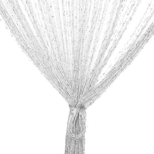 Hvit trådgardin 100 cm x 200 cm gardiner