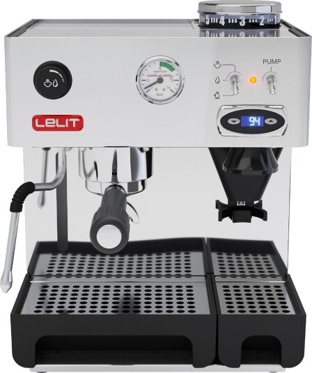 Lelit PL042TEMD Anita Espressomaskin med Innebygd Kaffekvern i Børstet Rustfritt Stål Lelit PL042TEMD Anita Espressomaskin med Innebygd Kaffekvern i Børstet Rustfritt Stål