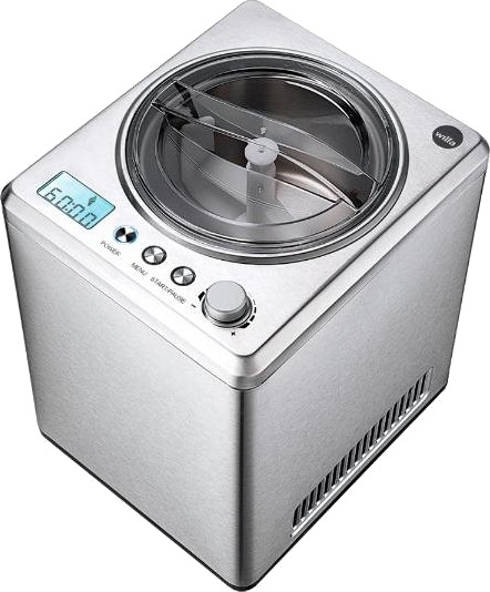 Wilfa ICM1S-250 Iskremmaskin med Kompressor og Timer, 2.5 L Rustfritt Stål
