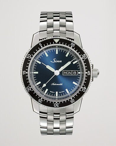 Sinn 104 I B Pilot Watch 41mm Steel Link Dark Blue