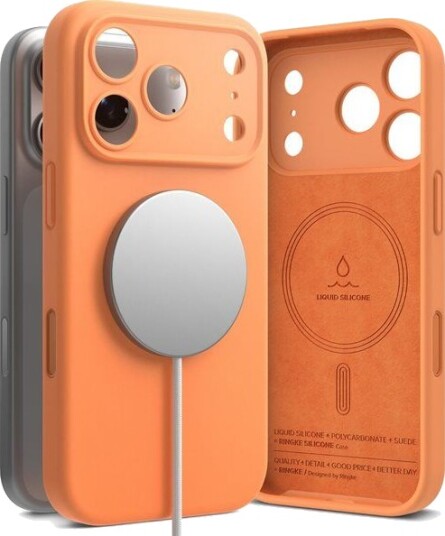 Ringke Liquid Silicone MagSafe Deksel til iPhone 17 Pro Max - Mandarin Ringke Liquid Silicone MagSafe Deksel til iPhone 17 Pro Max - Mandarin