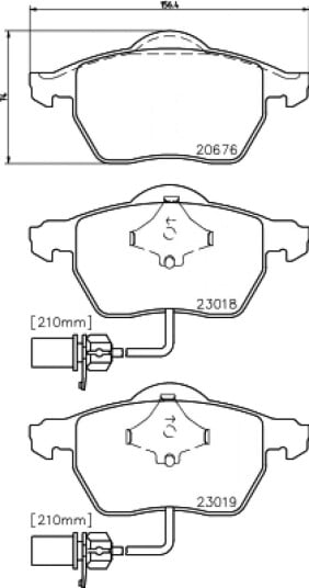 Bremseklosser HELLA 8DB 355 010-731