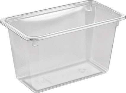 Plastbakke Færch K 2182 1H 1 Rums Rektangulær Kapacitet 1140Ml,180X99x101mm Pet Transparent Kar