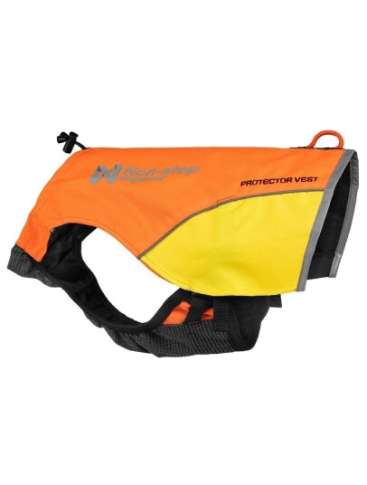 Non-Stop Dogwear Protector Vest M Oransje Jaktdekken til Hund