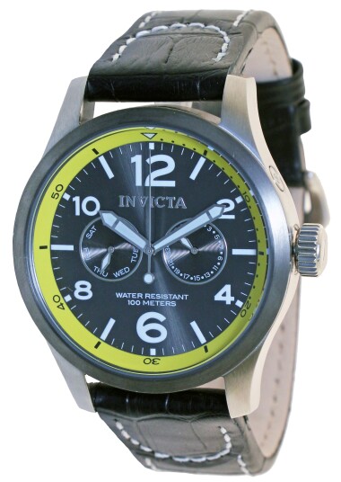 Invicta Herreklokke 14141 Force Grå/Lær Ø48 mm