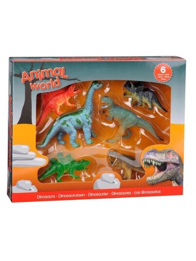 Johntoy Dinosaurs Giftbox 6 pcs. Johntoy Dinosaurs Giftbox 6 pcs.
