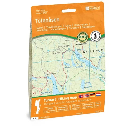 Totenåsen 1:25 000 Totenåsen 1:25 000