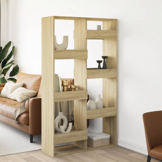 Romdeler sonoma eik 100x33x175 cm konstruert tre