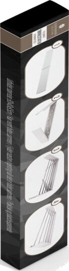 Scandinavian Collection Foldbar Veggmontert Tørrestativ 80x40x9,5cm