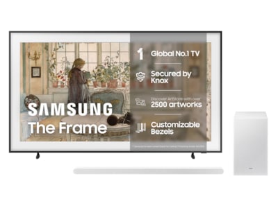 Samsung The Frame 55" 2024 TV med HW-S711D lydplanke