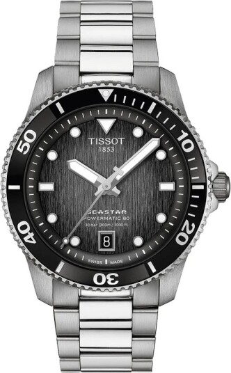 Tissot Herreklokke T120.807.11.051.00 Seastar 1000 Sort/Stål Ø40 mm