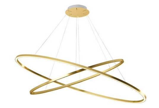 Nemo Ellisse Double Mega Taklampe Gull/Hvit 3000K Nemo Ellisse Double Mega Taklampe Gull/Hvit 3000K