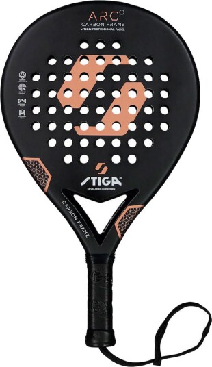 Padelracket Stiga ARC Rund svart beige