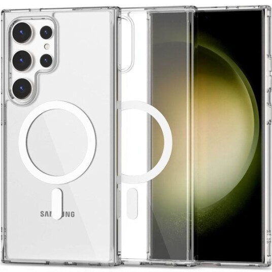 Tech-Protect Flexair Hybrid Deksel for Samsung Galaxy S24 Ultra - MagSafe Kompatibel - Gjennomsiktig