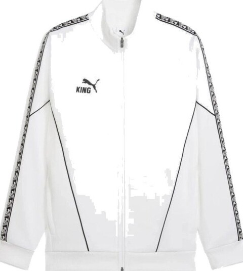 PUMA Treningsjakke Teamking Anthem PUMA White/PUMA Svart Barn størrelse 176 cm