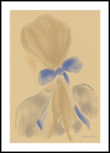 Girl With A Blue Hair Ribbon Plakat / 70x100cm
