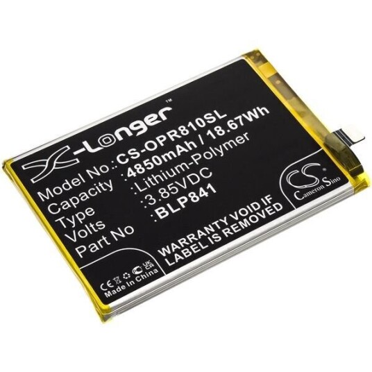 OPPO RMX3085 batteri (4850 mAh 3.85 V, Sort)