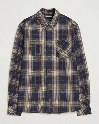 KnowledgeCotton Apparel Checked Flannel Shirt Navy/Green KnowledgeCotton Apparel Checked Flannel Shirt Navy/Green