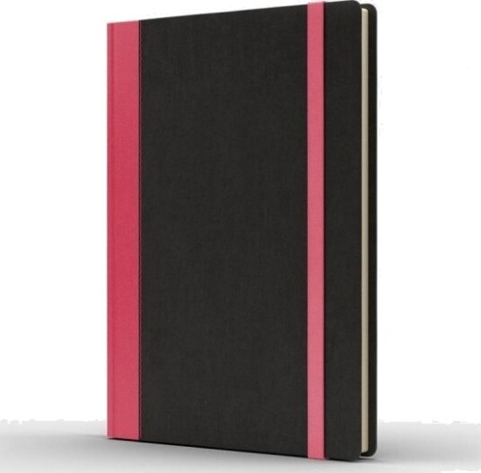 Notatblokk A5 Pro M+ Ruter Svart/Rosa