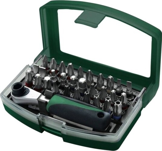 Brüder Mannesmann Bitsats-Boks 32 Deler M29705 Brüder Mannesmann Bitsats-Boks 32 Deler M29705
