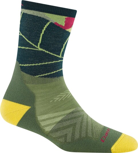Darn Tough Women"s Run Wild Micro Crew Ultra Lightweight With Cushion Palm 41 42