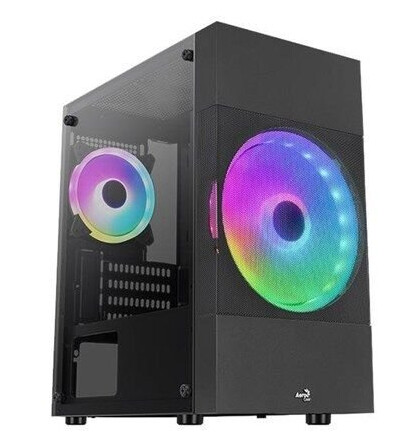 AeroCool Atomic Lite Mini Tower Kabinett Svart Micro-ATX AeroCool Atomic Lite Mini Tower Kabinett Svart Micro-ATX