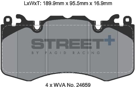 PAGID Racing T8085SP2001 Bremseklosser PAGID Racing T8085SP2001 Bremseklosser
