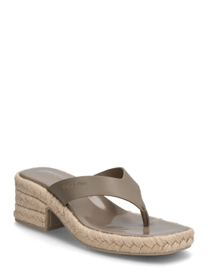 Calvin Klein Block Heel Espa 50 Thong Lth Khaki green 41