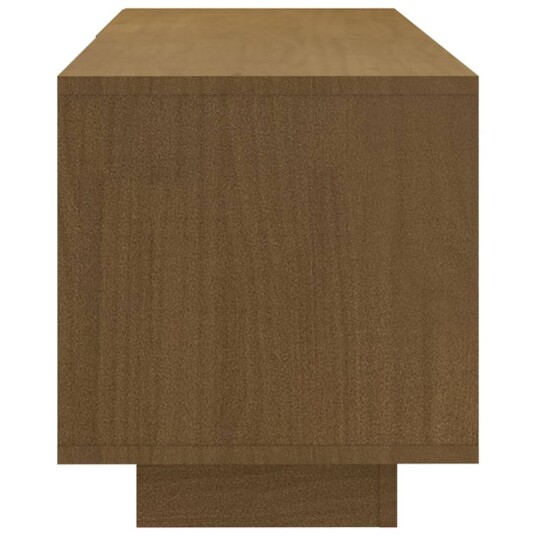 vidaXL TV-benk 110x30x33,5 cm heltre furu honningbrun