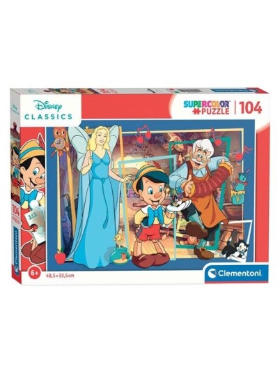 Clementoni Puzzle Disney - Pinocchio 104st. Gulv