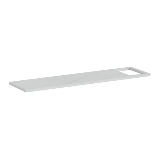 Vikingbad Badekarbro Solid Surface Marmor 85cm