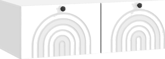 Vegghengt TV skap Høgglans hvit 98 x 41 x 30 cm Konstruert tre Vegghengt TV skap Høgglans hvit 98 x 41 x 30 cm Konstruert tre