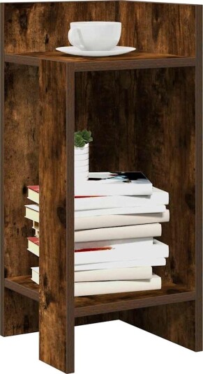 Sidebord med hylle røkt eik 25,5x27x60 cm 8721158574299 Sidebord med hylle røkt eik 25,5x27x60 cm 8721158574299